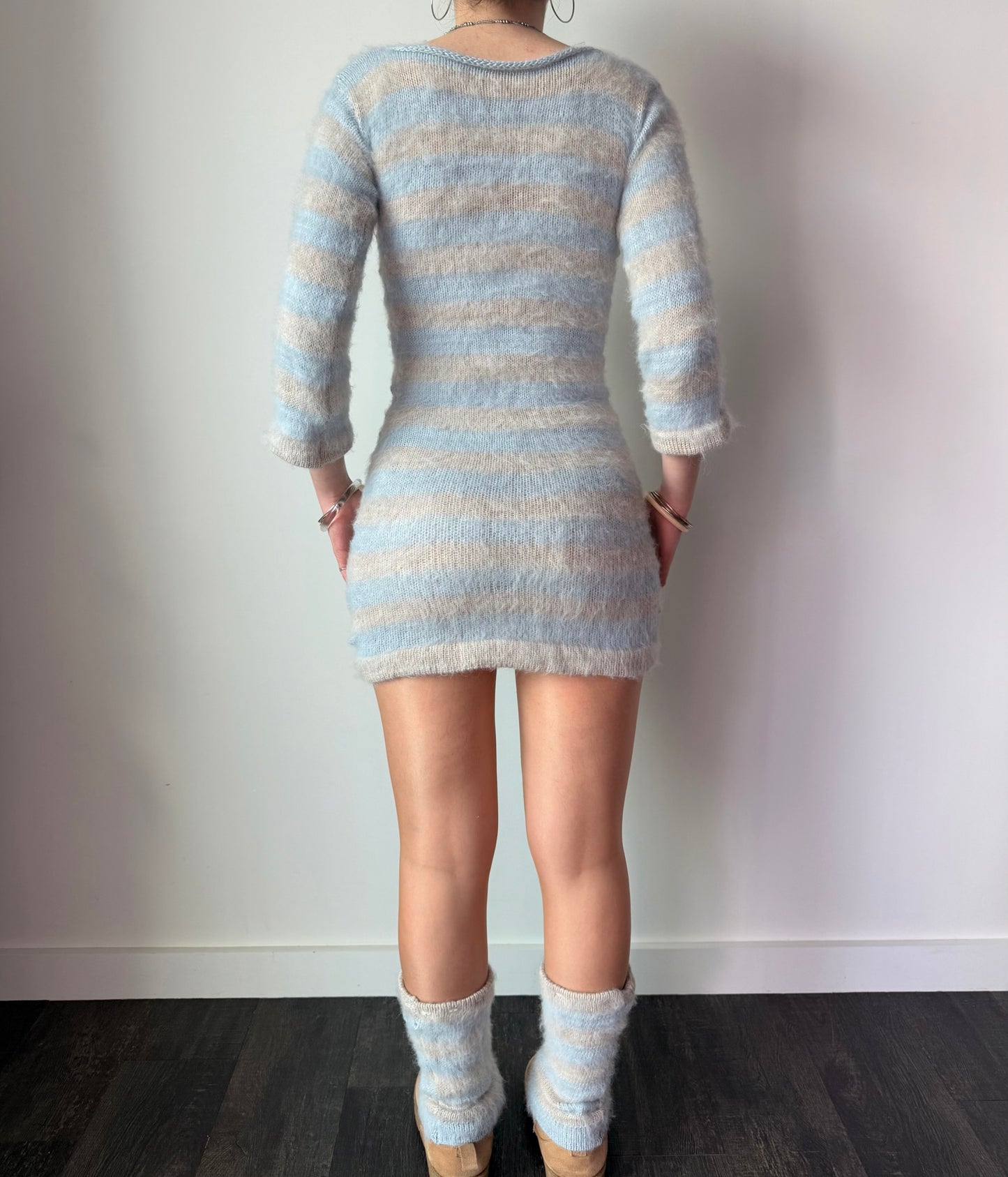 The Snow Angel Mini Dress (pre made in S)