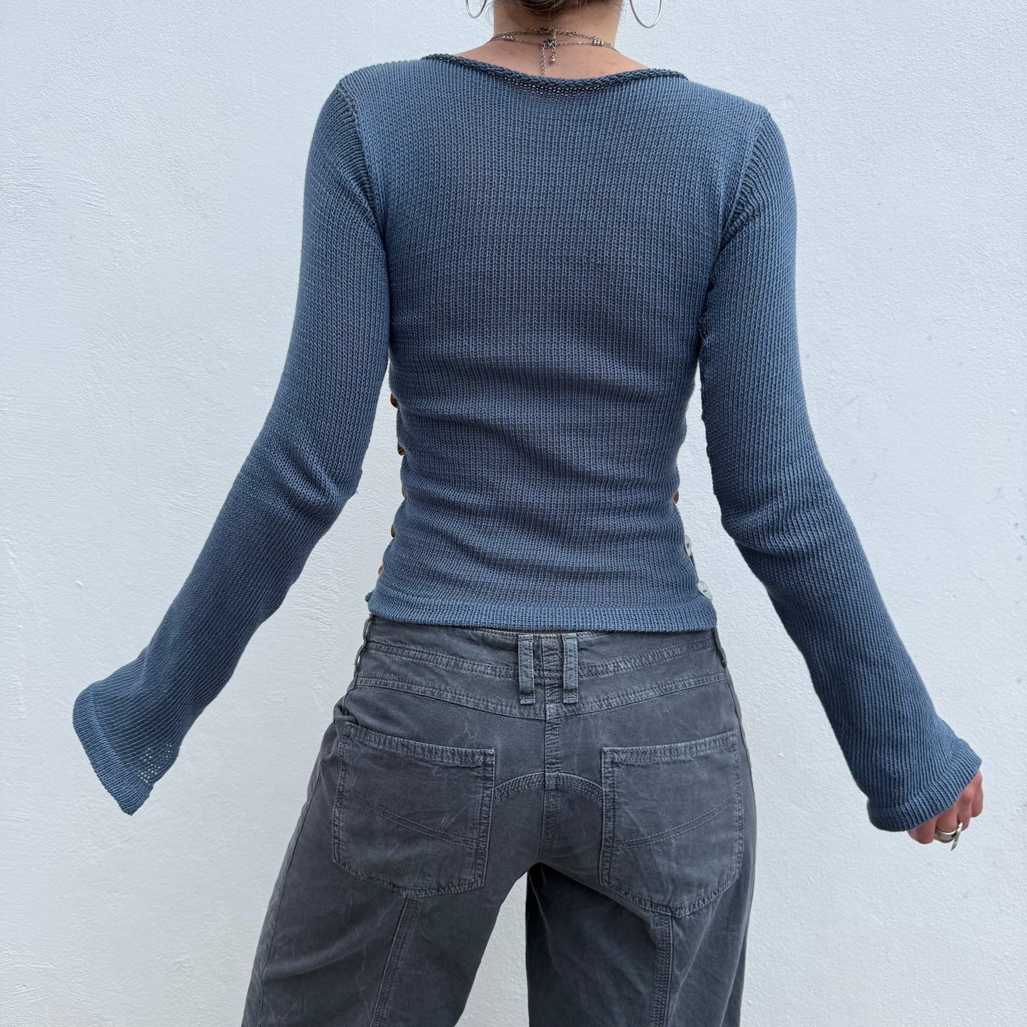 READY BEFORE CHRISTMAS (INTERNATIONAL) - Pearl long sleeve in denim blue