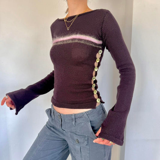 READY BEFORE CHRISTMAS (INTERNATIONAL) - Pearl Long Sleeve in plum purple