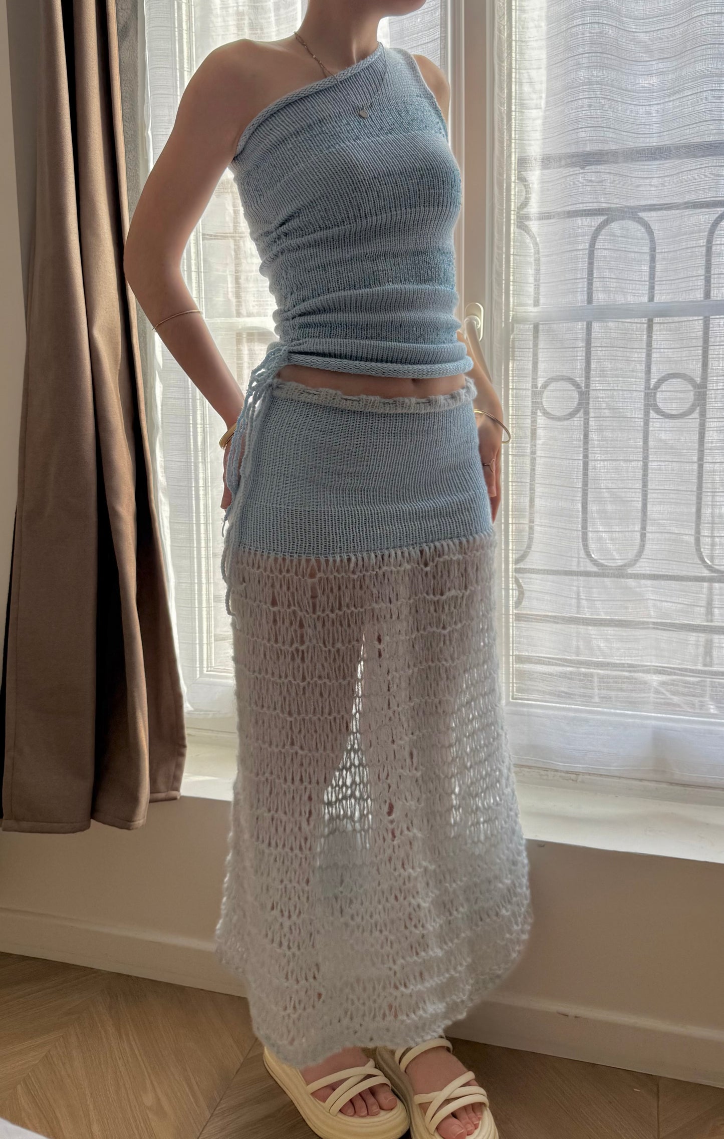 The Blue Mist Skirt - choose midi or maxi length
