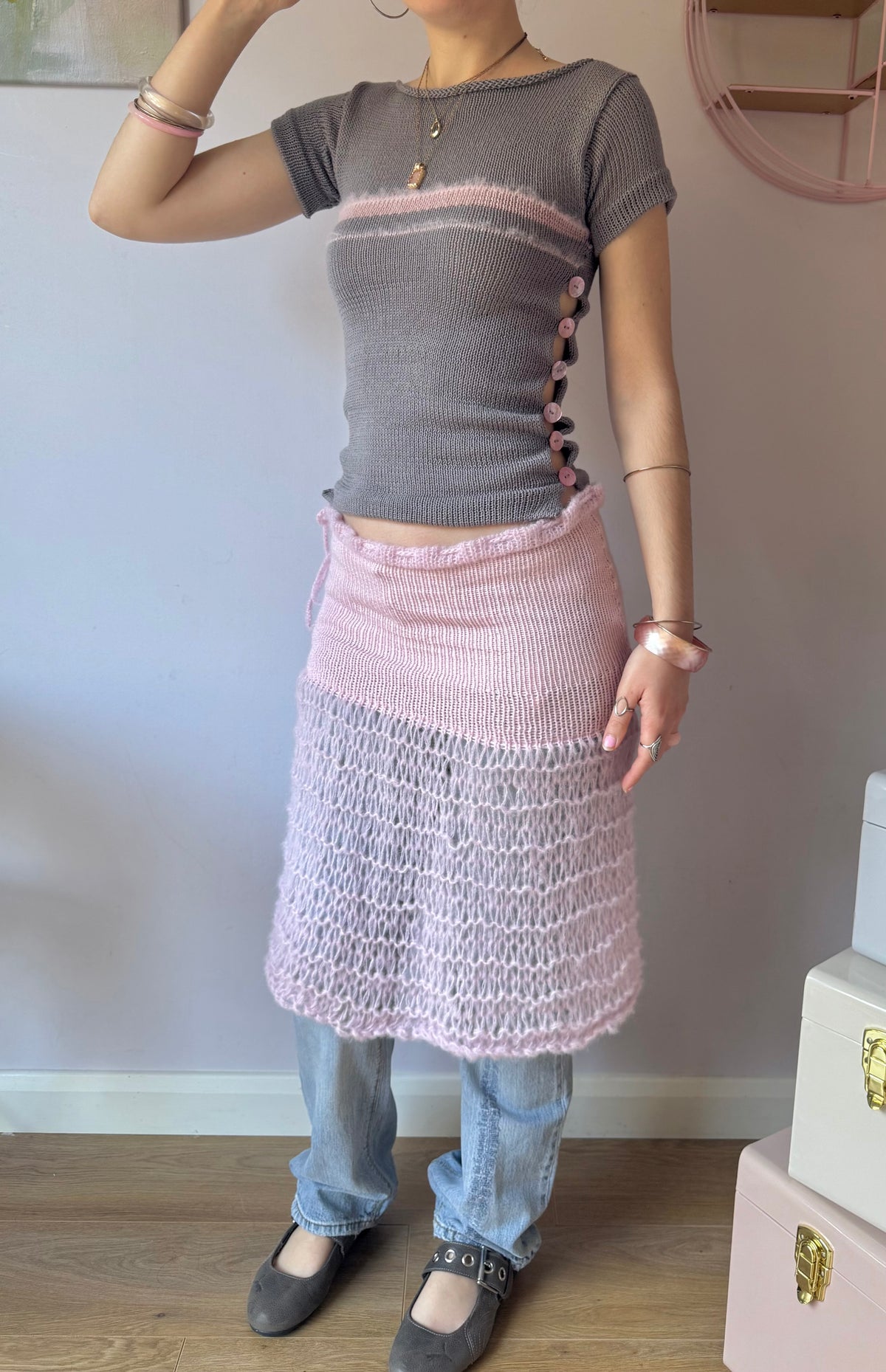 The Sakura Skirt - choose midi or maxi length (midi skirt pre made in S)