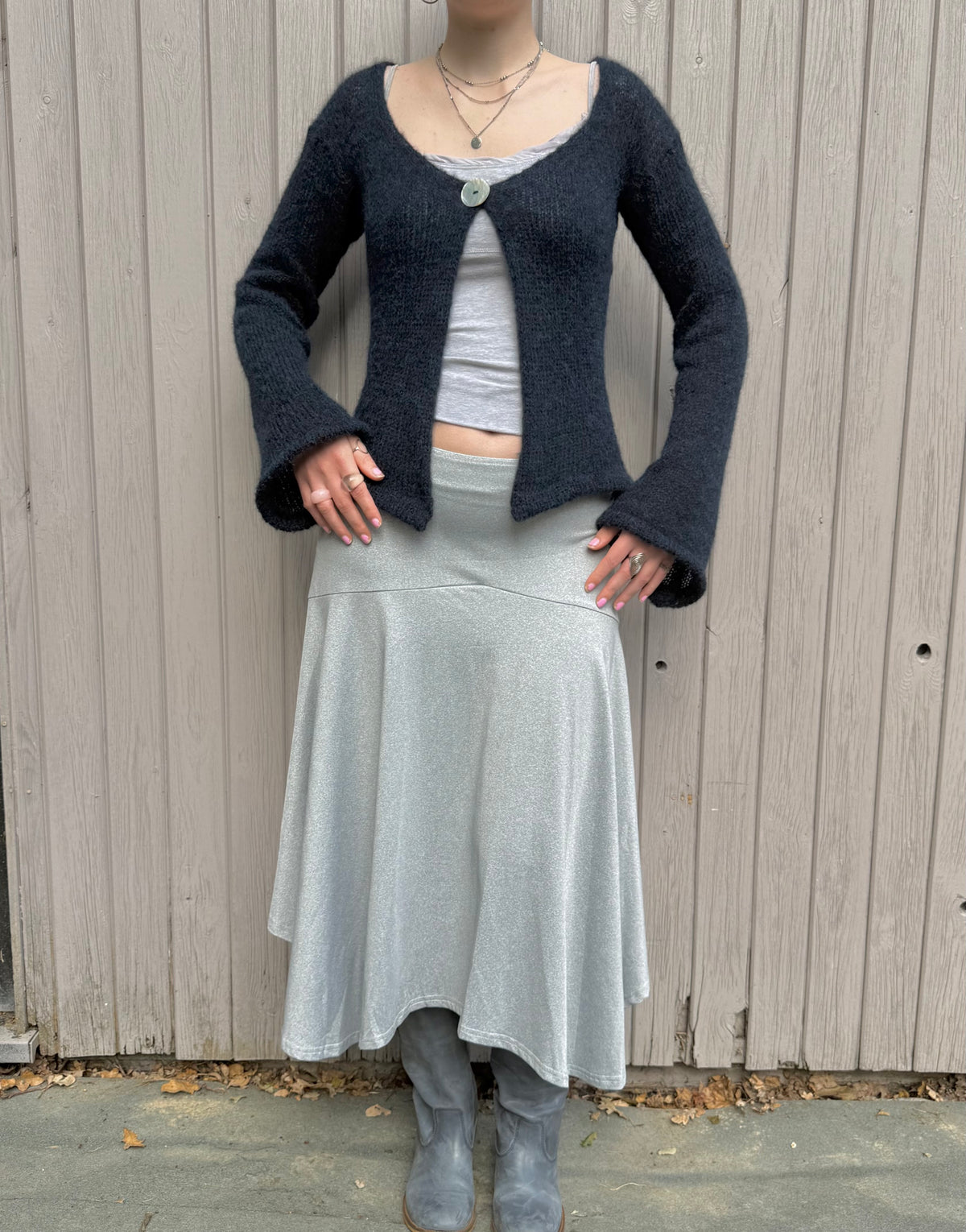 The Luna Cardigan in Midnight