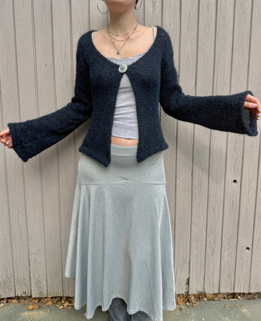 The Luna Cardigan in Midnight