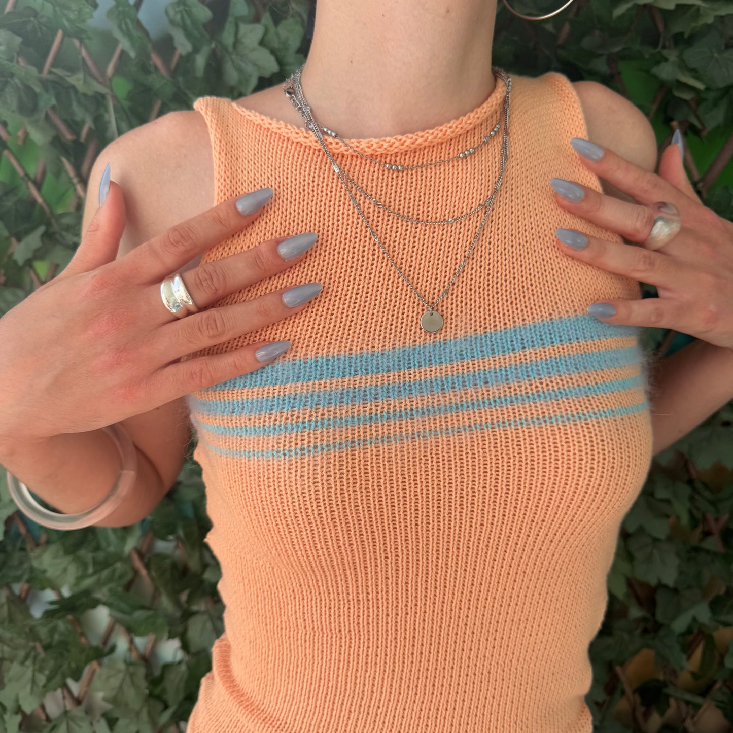 1 of 1 Bead Vest - Citrus Splash (pre made in size XS-S) 🐬🍊