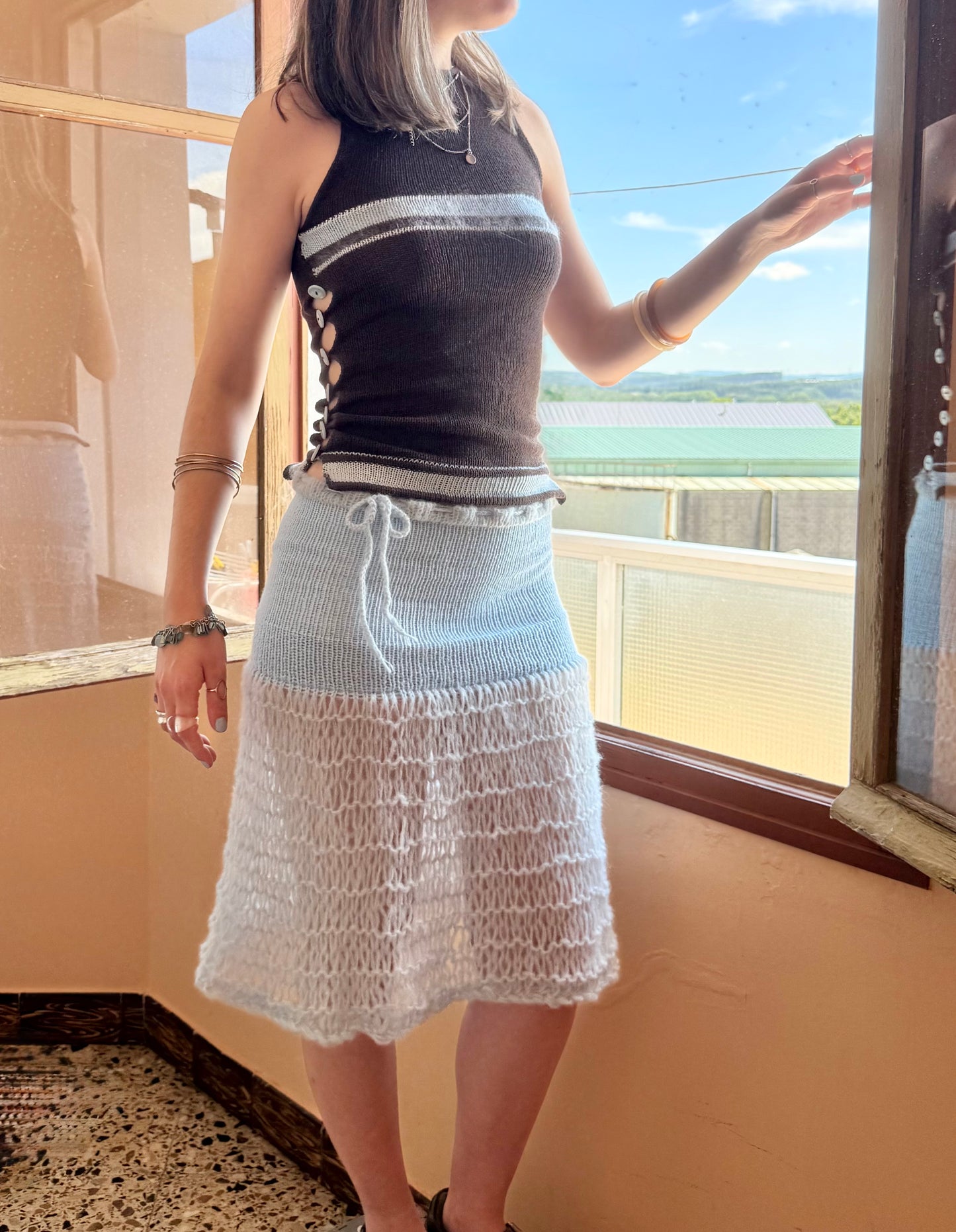 The Blue Mist Skirt - choose midi or maxi length