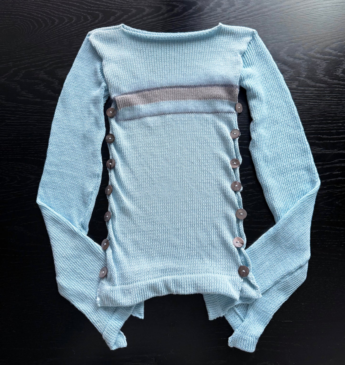Pearl Long Sleeve in baby blue (pre made in XS-S)