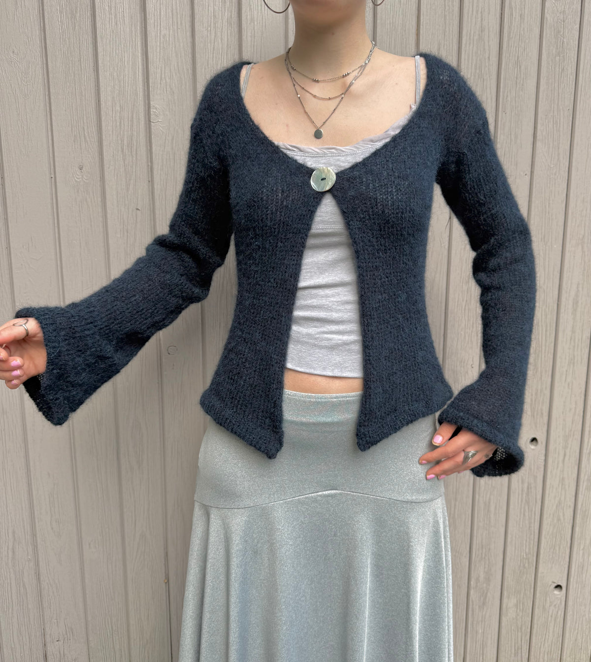 The Luna Cardigan in Midnight