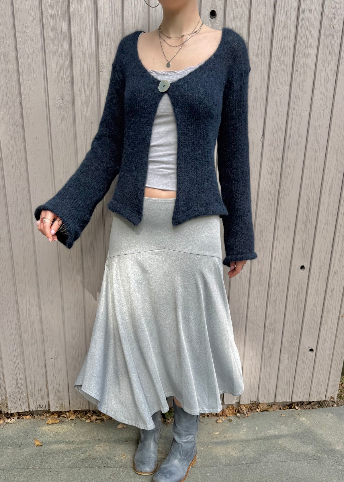 The Luna Cardigan in Midnight
