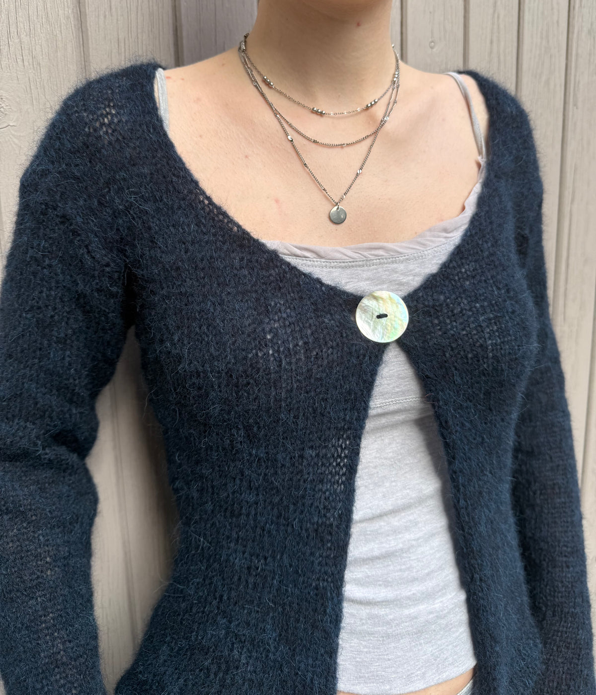 The Luna Cardigan in Midnight