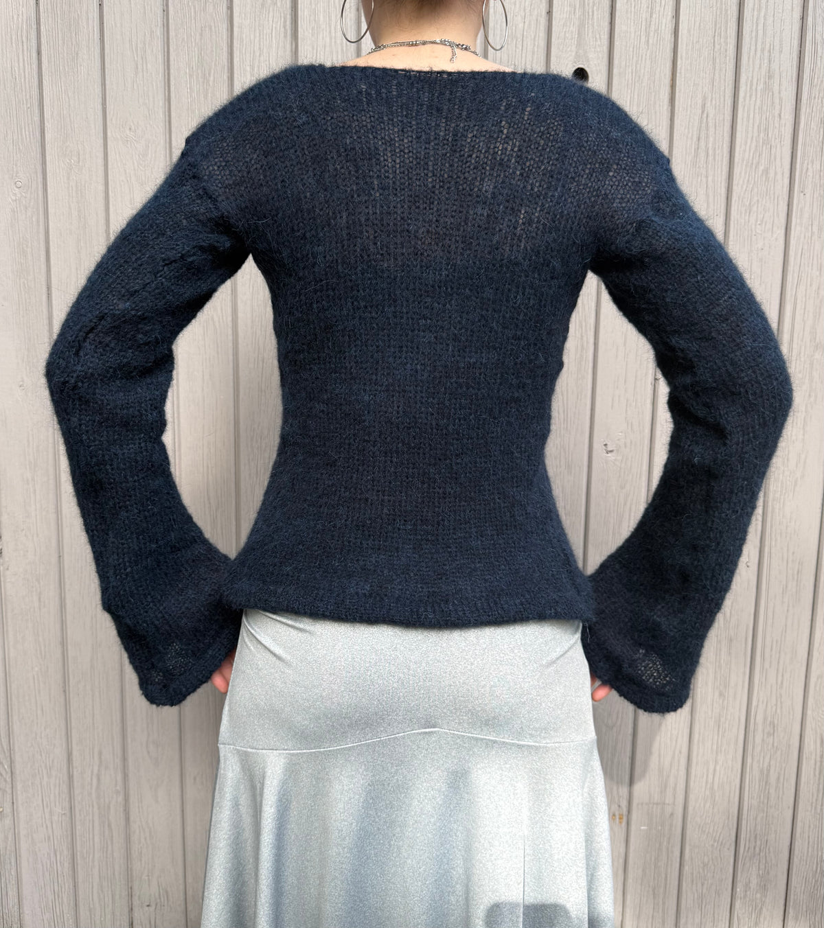 The Luna Cardigan in Midnight