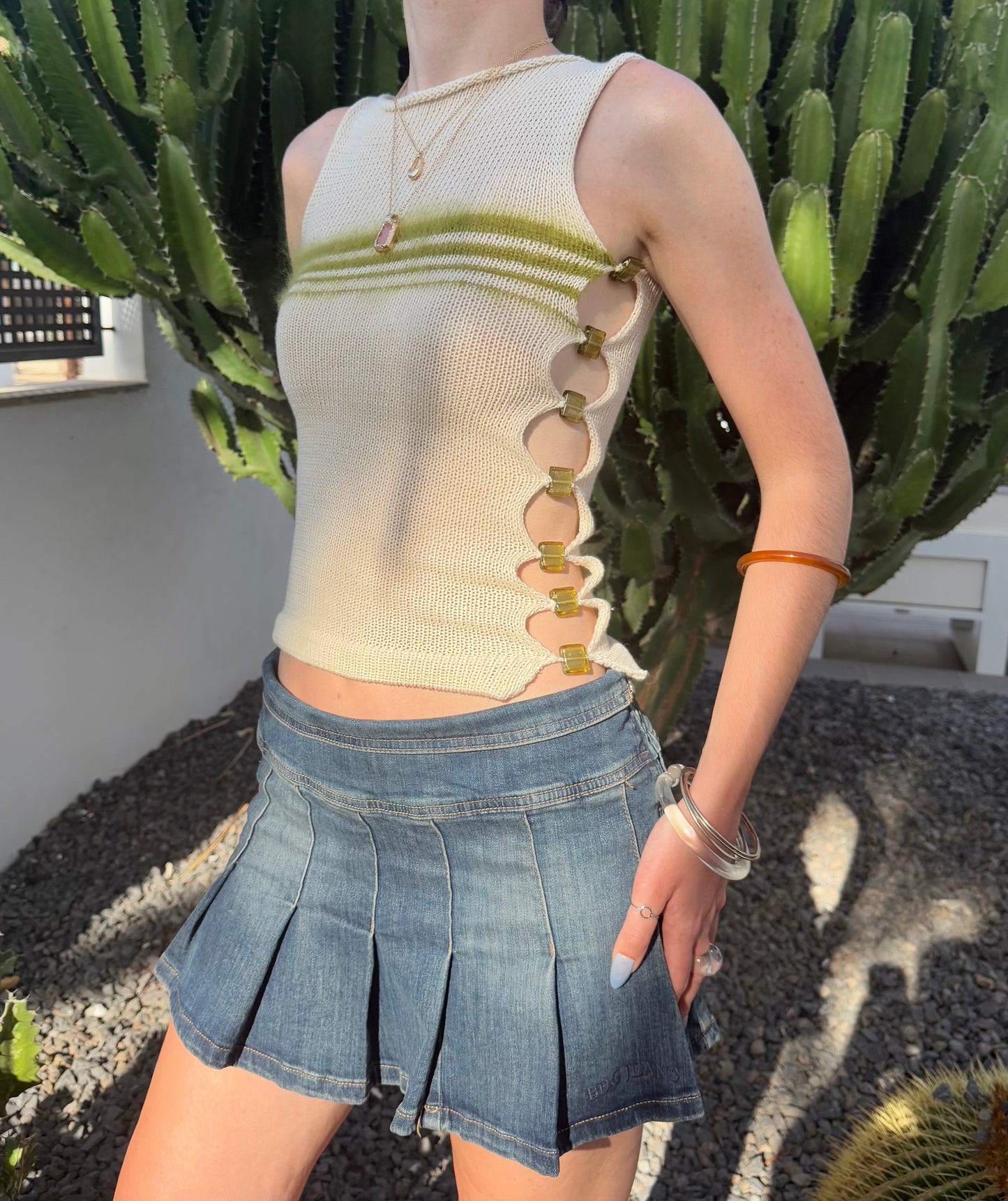 1 of 1 Bead Vest - Lime Zest (pre made in size XS-S) 🍋‍🟩