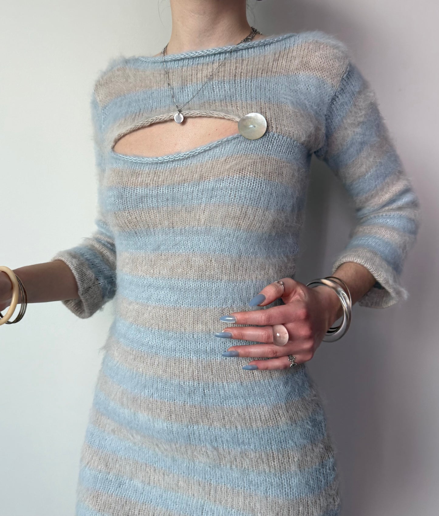 The Snow Angel Mini Dress (pre made in S)