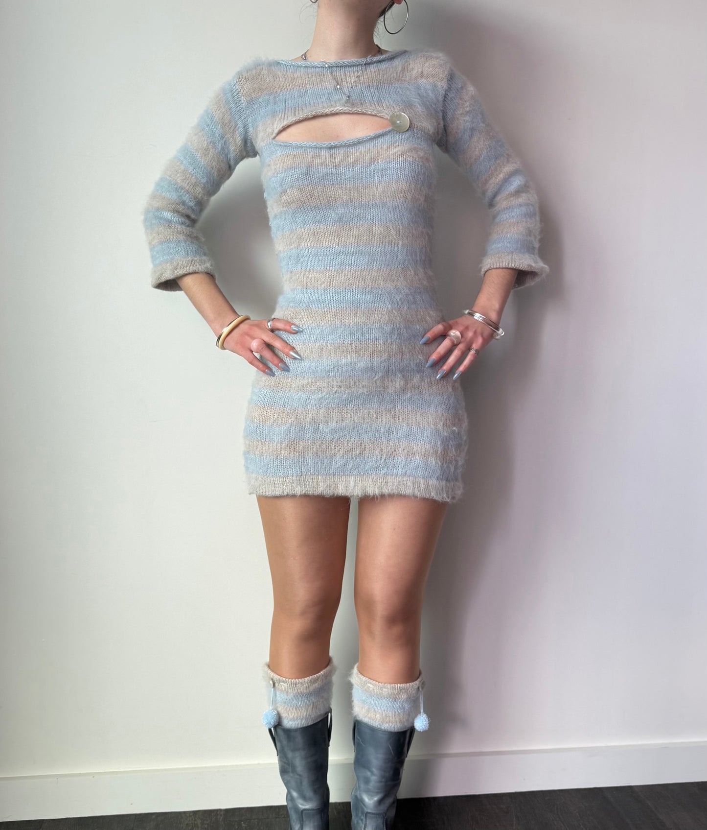 The Snow Angel Mini Dress (pre made in S)