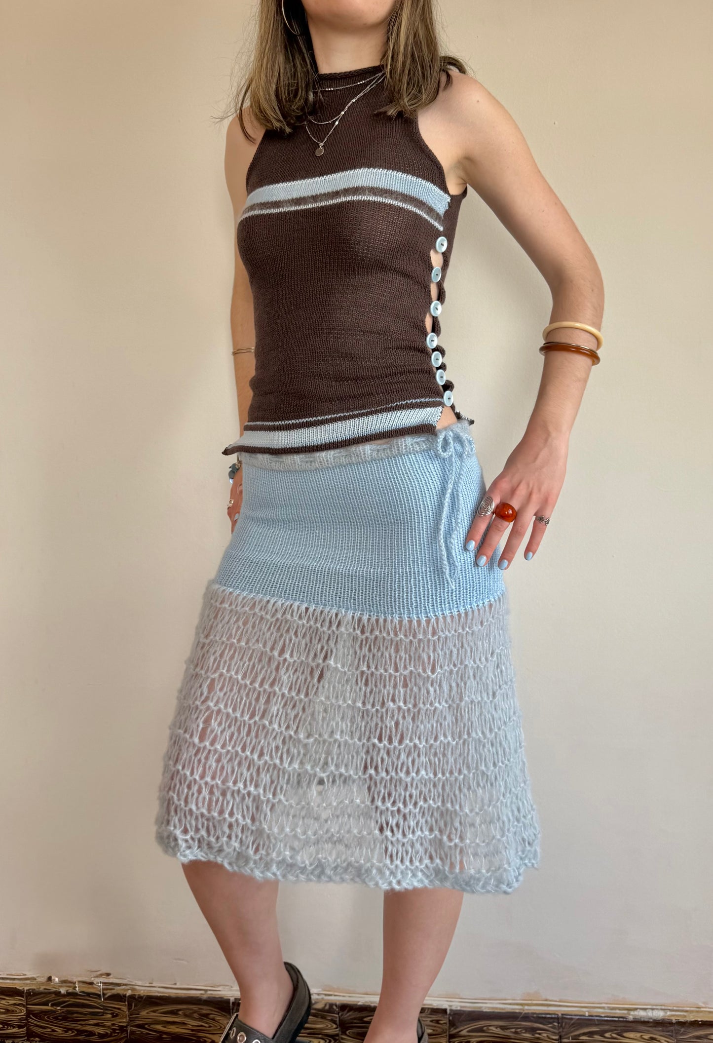 The Blue Mist Skirt - choose midi or maxi length