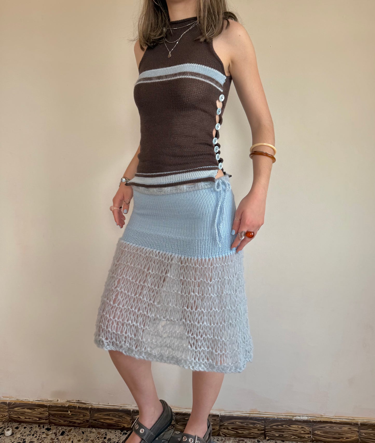 The Blue Mist Skirt - choose midi or maxi length